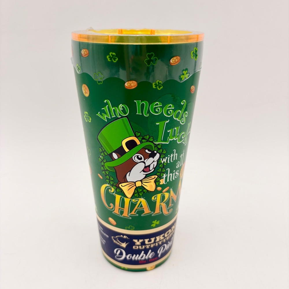 Bucees Yukon Outfitters Double Pint Tumbler 32oz‎ St Patricks Day   Leprechaun